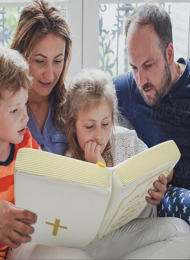 وسادة ييلاكي على شكل كتاب مقدس، دمية قطيفة قابلة للفتح، هدايا دينية للأطفال في حفلات التعميد وعيد الفصح. - Image 4